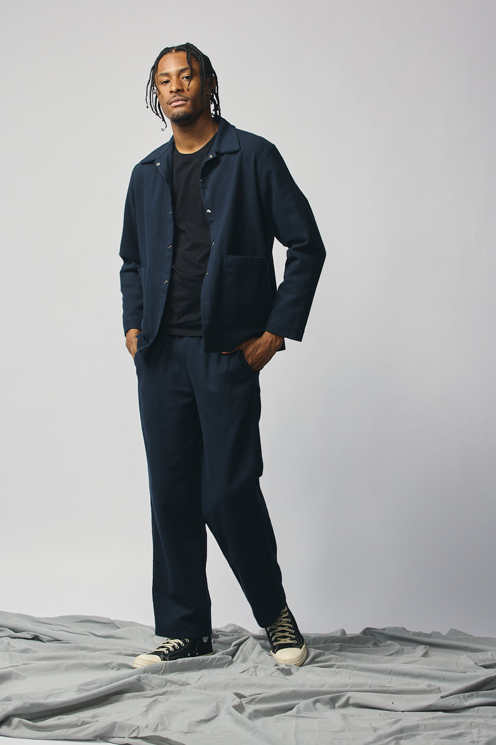 Gender-neutral Column Pant - Indigo