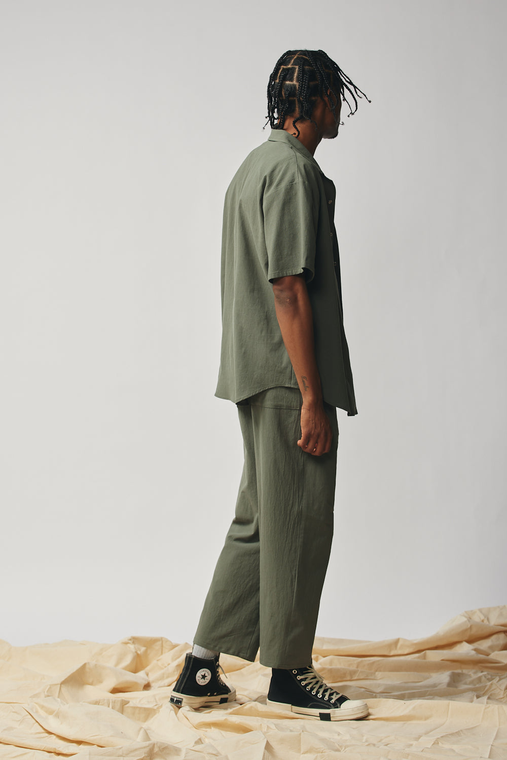 Gender-neutral Column Pant - Sage