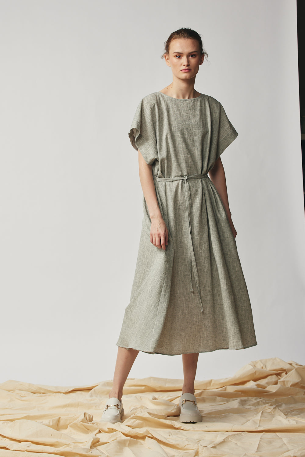 Oversized Tee Dress - Oyster