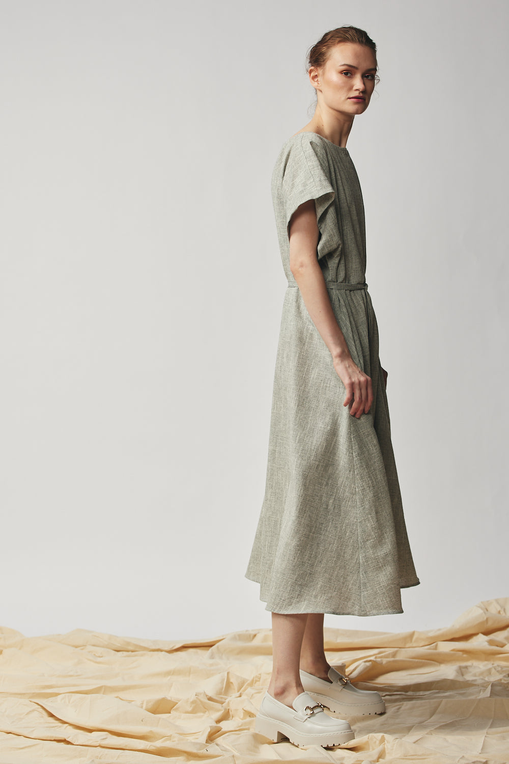 Oversized Tee Dress - Oyster