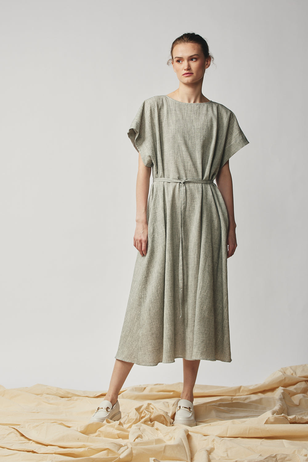 Oversized Tee Dress - Oyster