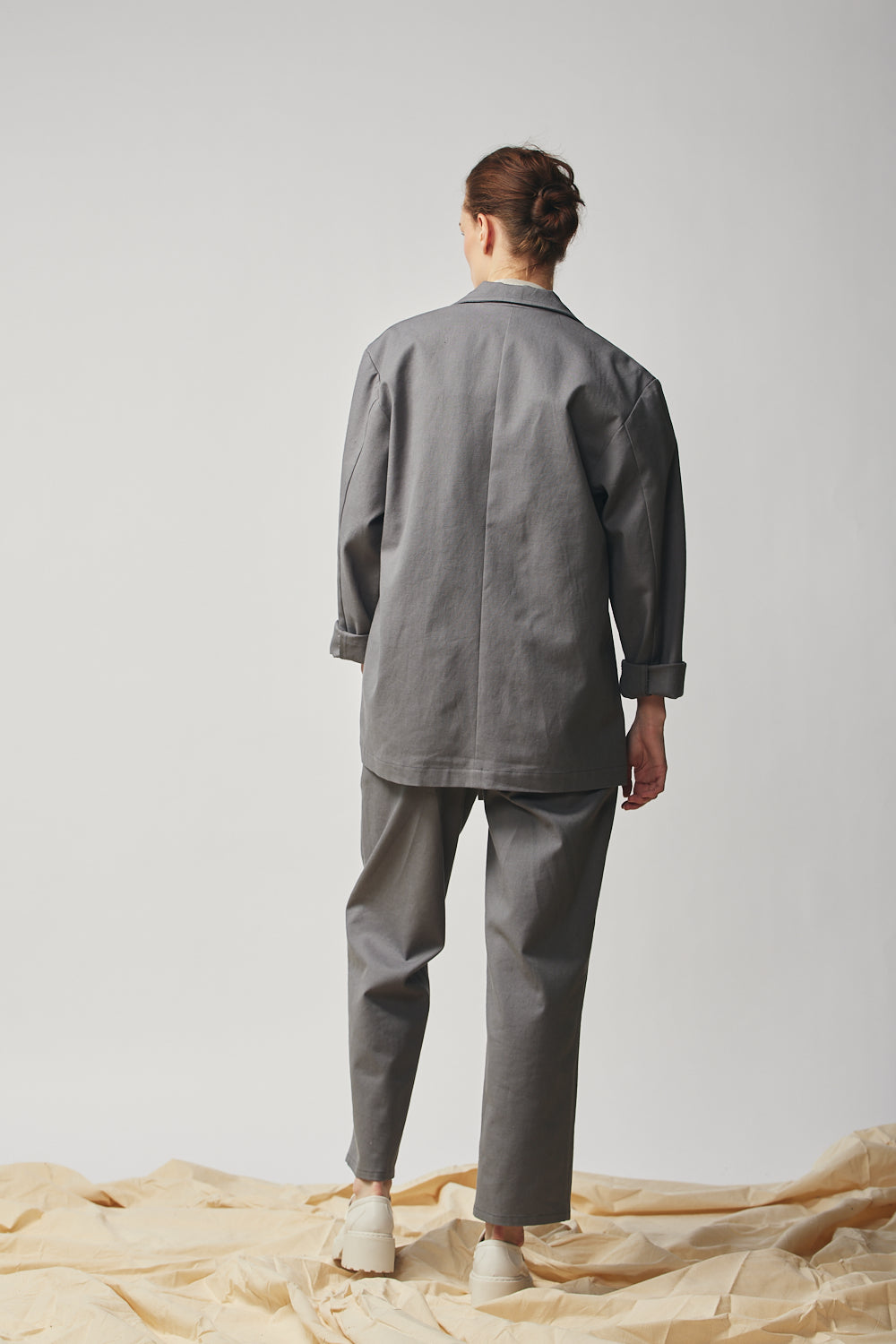 ジェンダーニュートラル リラックス ブレザー - Stone