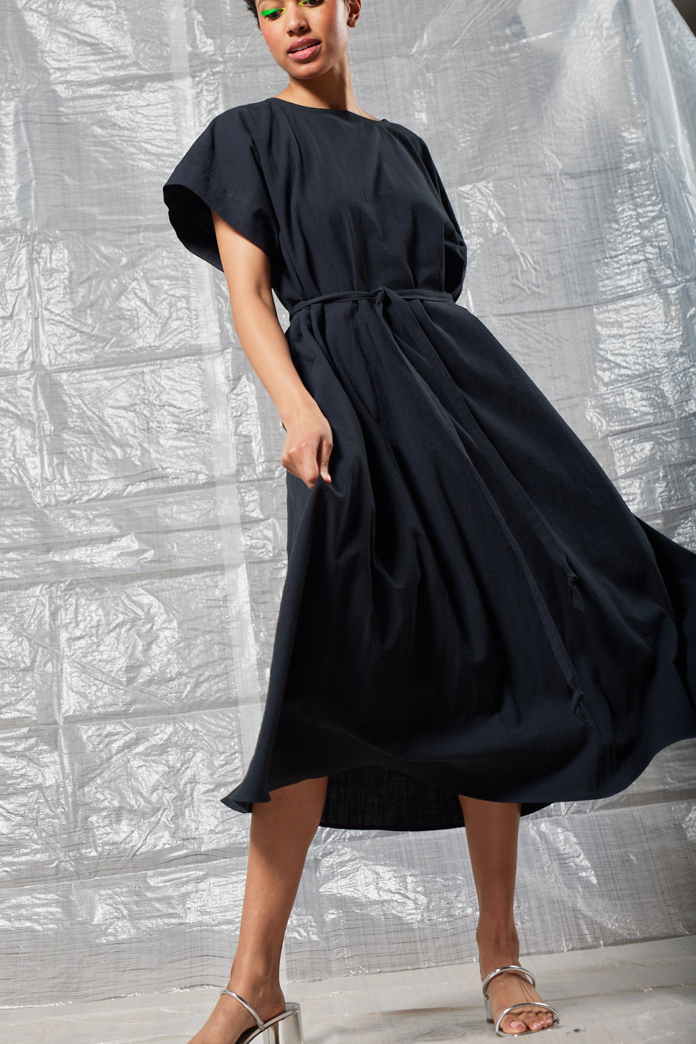 Oversized Tee Dress - Black