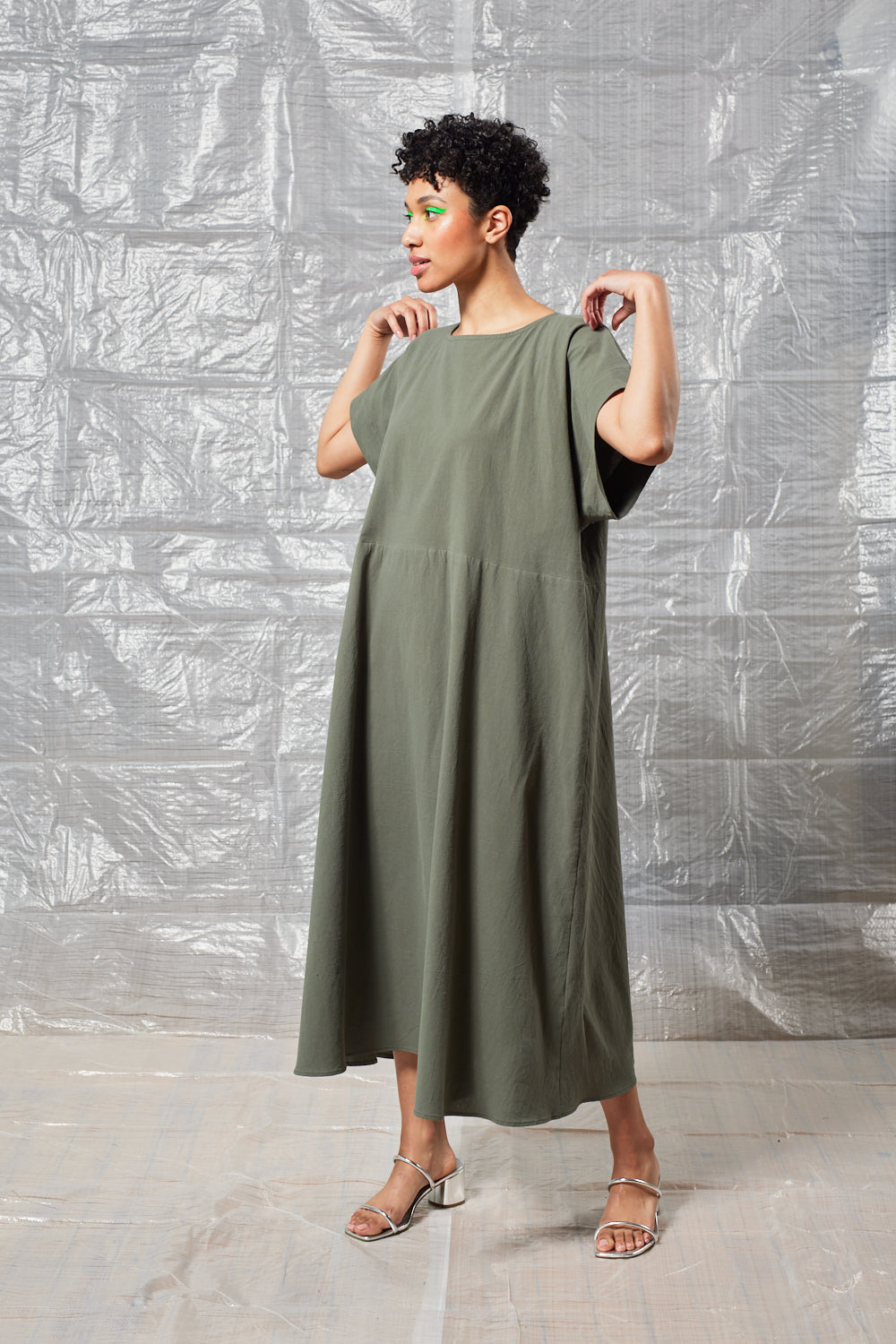 Oversized Tee Dress - Sage