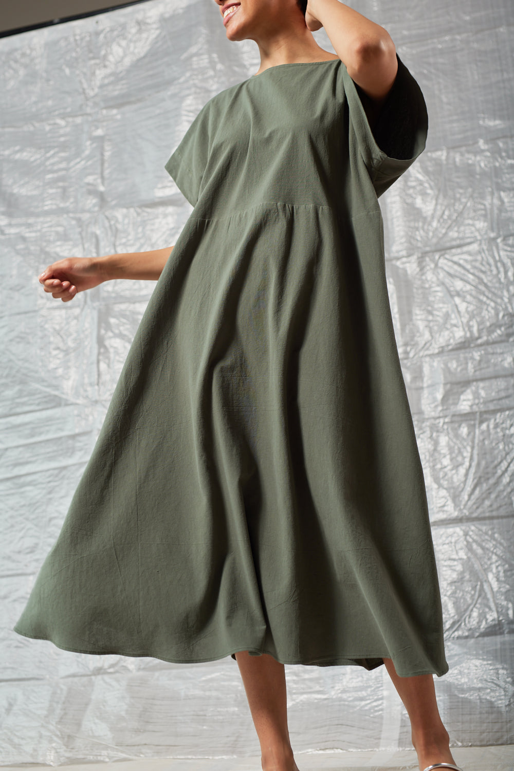 Oversized Tee Dress - Sage