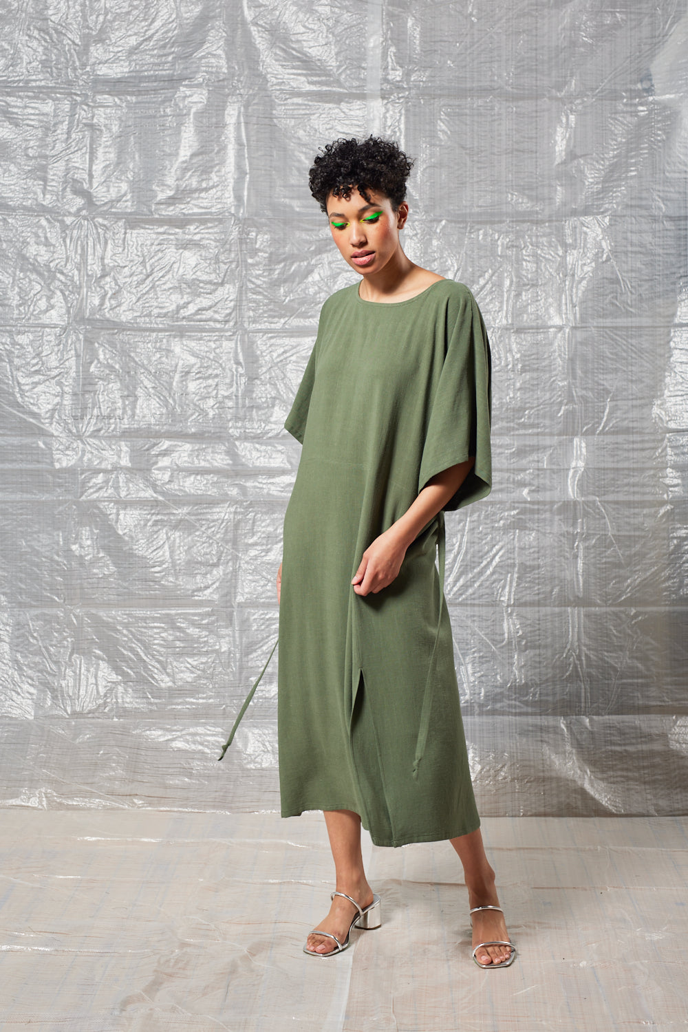 Tie Back Dress - Sage