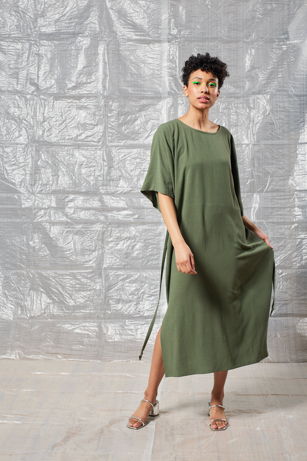 Tie Back Dress - Sage