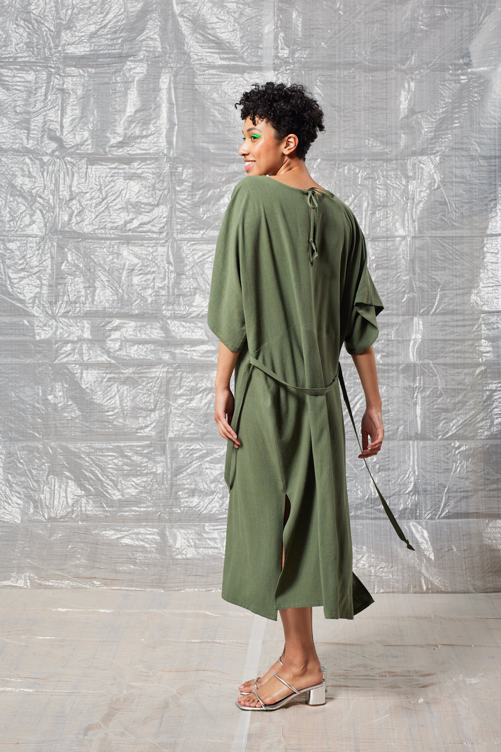 Tie Back Dress - Sage