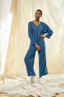 V-Neck Jumpsuit - Sample